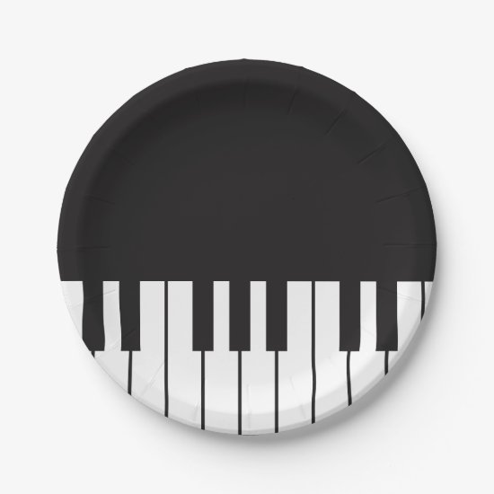 Piano Keys Paper Plates