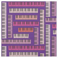 Piano Keys Pattern Fabric 