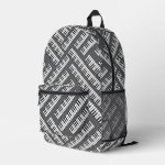 Piano Keys Pattern Backpack