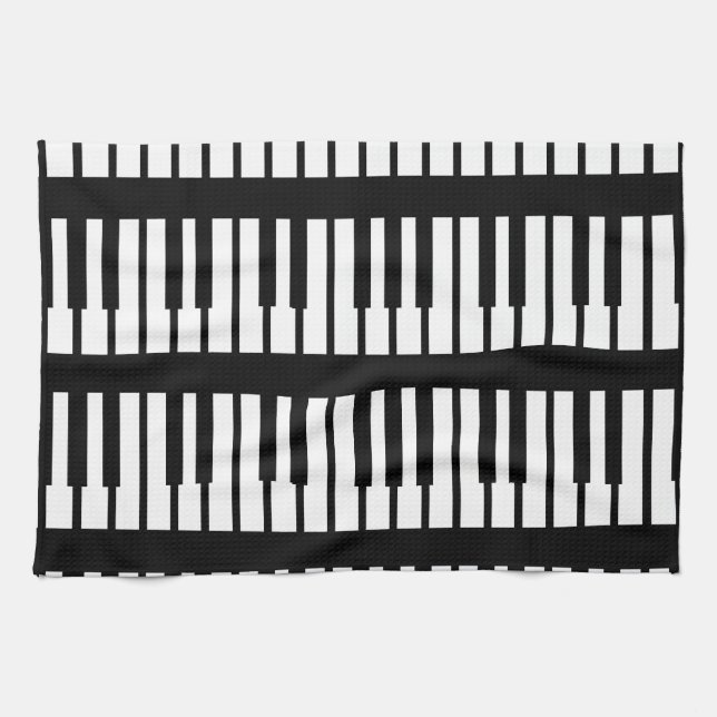 Piano Keys Pattern Towel (Horizontal)