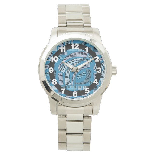 Piano Keys Pattern Watch (Front)