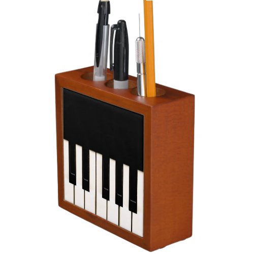 Piano Keys Pencil Holder