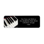 Piano Keys Photograph Label