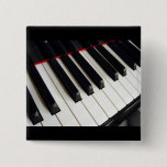 Piano Keys Photograph Pinback Button