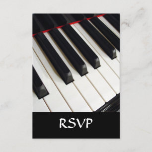 Piano Keys Photograph RSVP Card