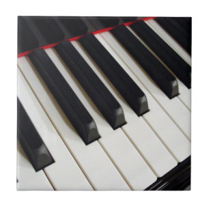 Piano Keys Photograph Tile