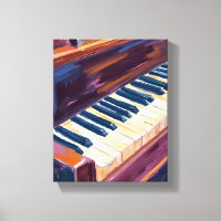 Piano Keys Pianist Painting