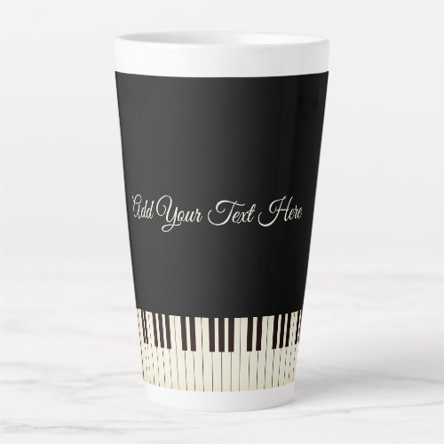 Piano Keys Piano Latte Mug