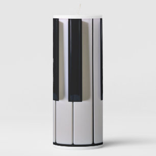 Piano Keys Pillar Candles
