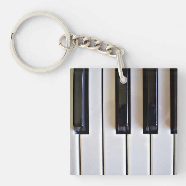 Piano Keys, popular design, Keychain (Front)