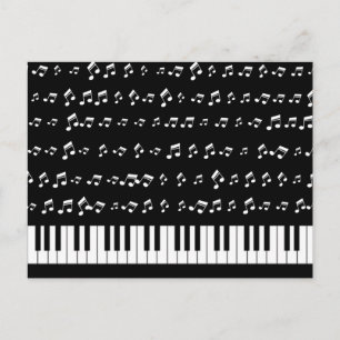 Piano Keys Postcard
