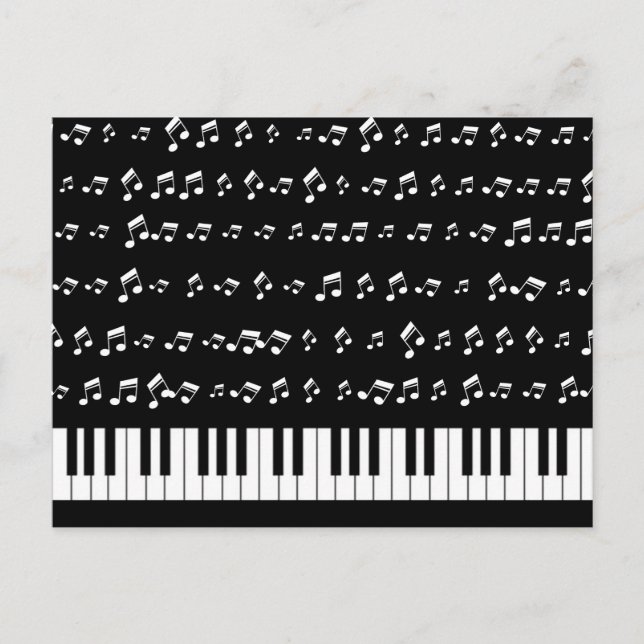 Piano Keys Postcard (Front)