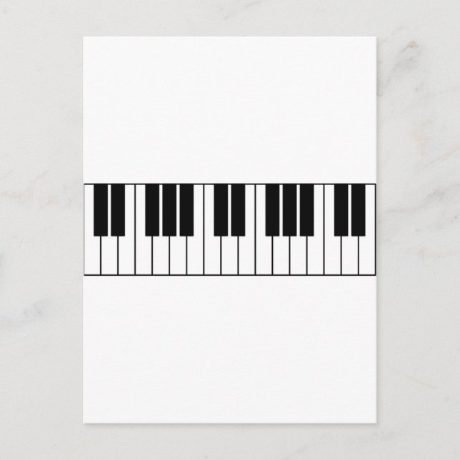 Piano Keys Postcard (Front)