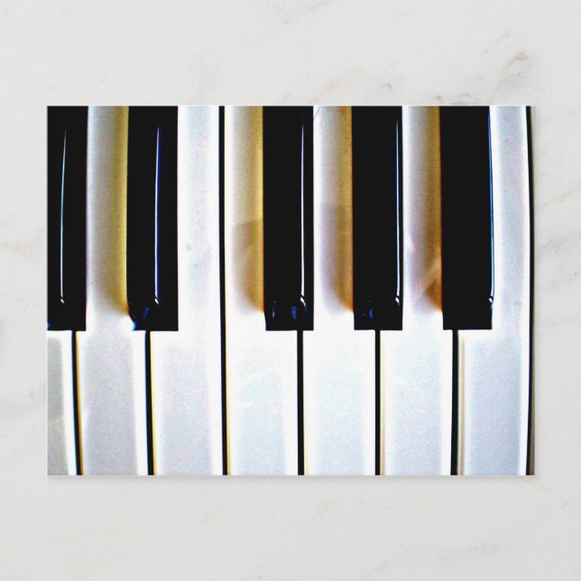 Piano Keys Postcard (Front)