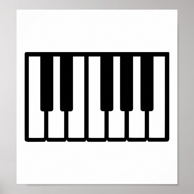 Piano keys poster (Front)