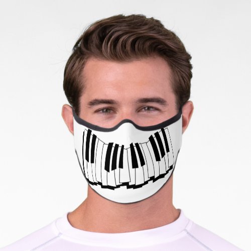 Piano Keys  Premium Face Mask