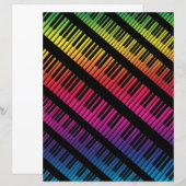 Piano Keys Rainbow Of Color (Front/Back)