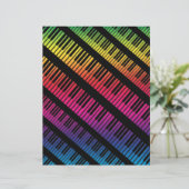 Piano Keys Rainbow Of Color (Standing Front)