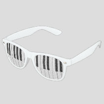 Piano Keys Retro Sunglasses