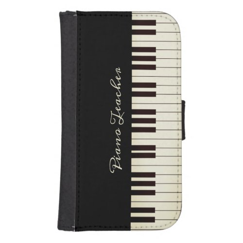 Piano Keys  Galaxy S4 Wallet Case