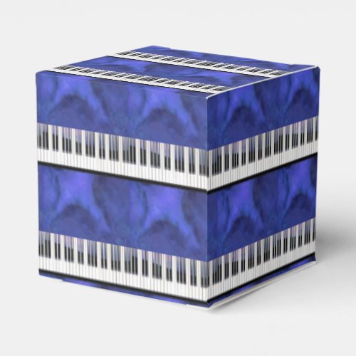 Piano Keys Sheet Music Modern Twist Favor Boxes