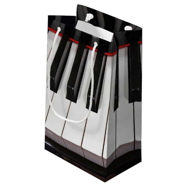 Piano Keys Small Gift Bag (Back Angled)