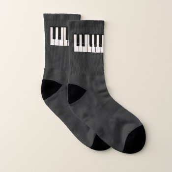 Piano Keys Socks by aura2000 at Zazzle