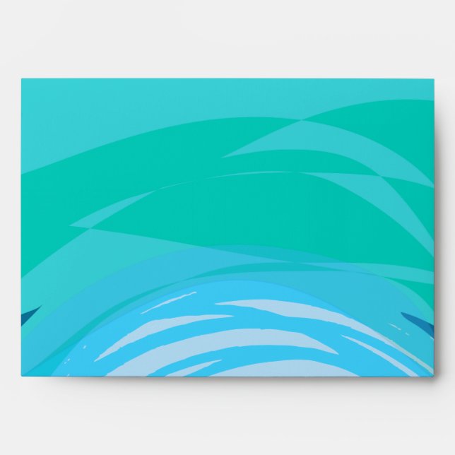 PIANO KEYS & STARS Bar Bat Mitzvah Custom Envelope (Front)