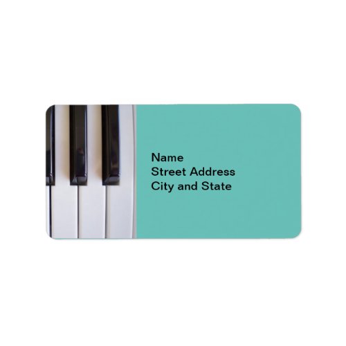 Piano Keys TEMPLATE Label