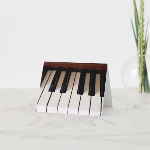 Piano Keys Thank You Card