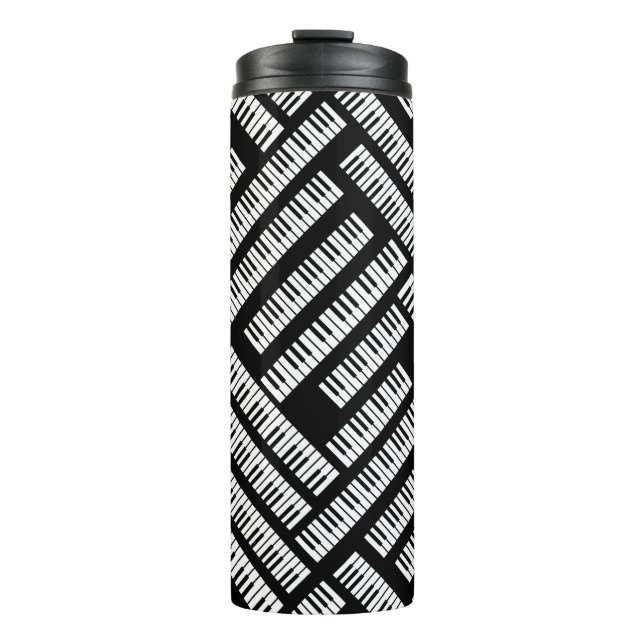 Piano Keys  Thermal Tumbler (Front)
