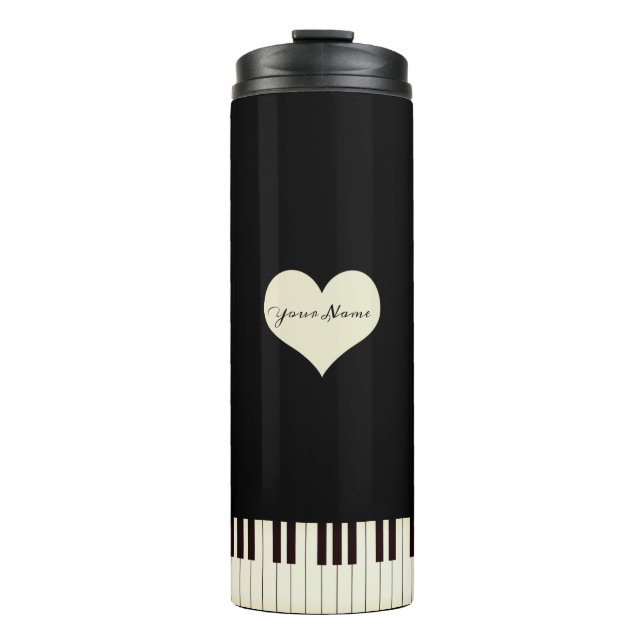 Piano Keys  Thermal Tumbler (Front)