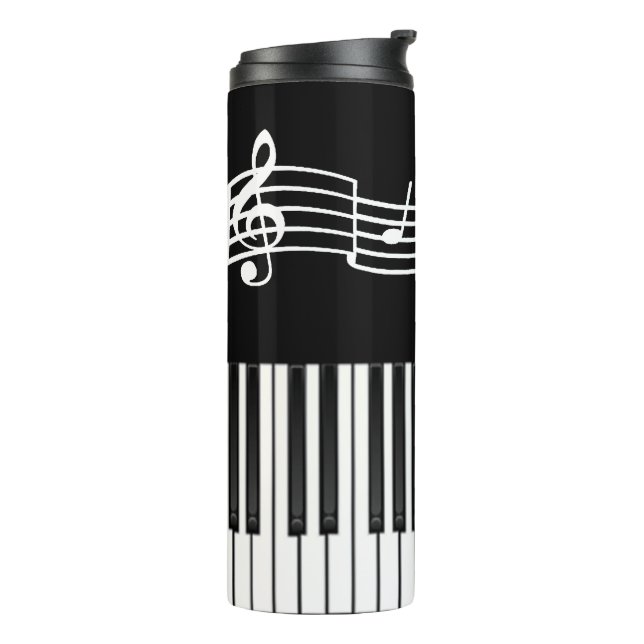 Piano Keys Thermal Tumbler (Rotated Left)