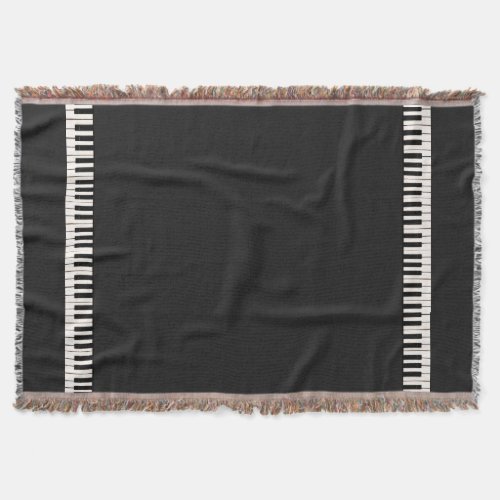 Piano Keys Throw Blanket