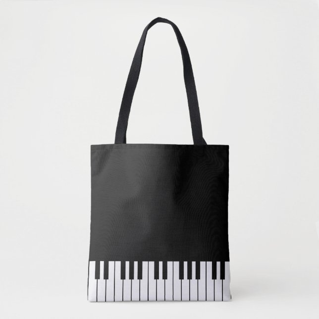 Piano Keys Tote Bag (Front)