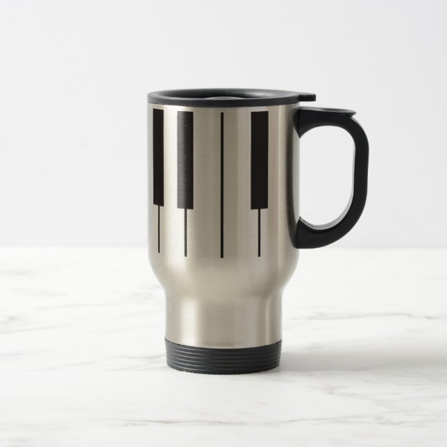 Piano Keys Travel Mug (Right)