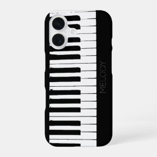 Piano Keys Vertical Customizable iPhone 16 Case