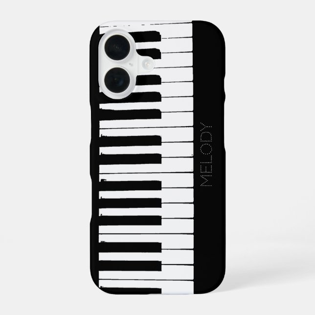 Piano Keys | Vertical | Customizable iPhone Case (Back)