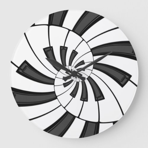 Piano Keys Wall Clock