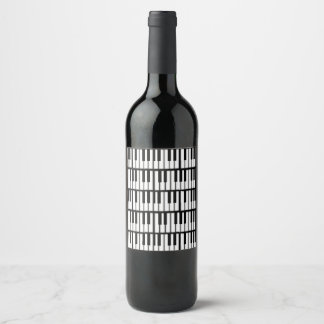 Piano Keys Wine Label
