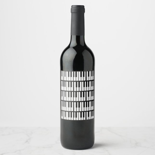 Piano Keys Wine Label (Front)