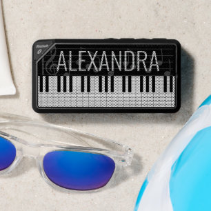 Piano Keys with Name Bluetooth Speaker