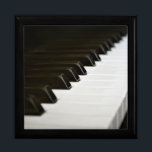 Piano Keys wooden jewelry keepsake gift box<br><div class="desc">Piano keys  - Classic 'down the keyboard' photography,  perfect for music lovers. Customise to add your own text.</div>