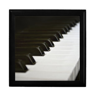 Piano Keys wooden jewelry keepsake gift box