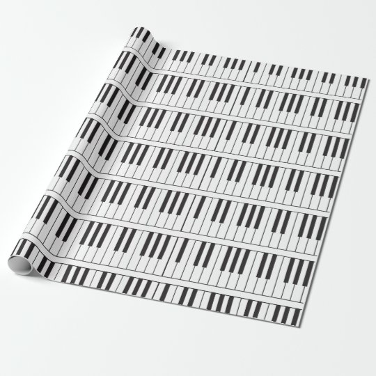 Piano Keys Wrapping Paper | Zazzle.com