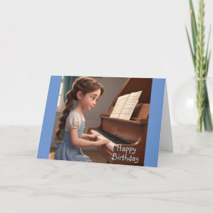 Piano Lesson Birthday Card