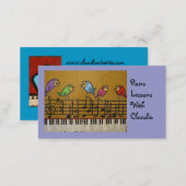 piano lesson business card (Front/Back)
