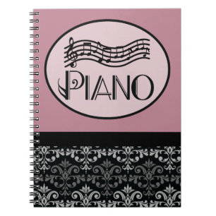 Piano Lesson Practice Notes Notebook