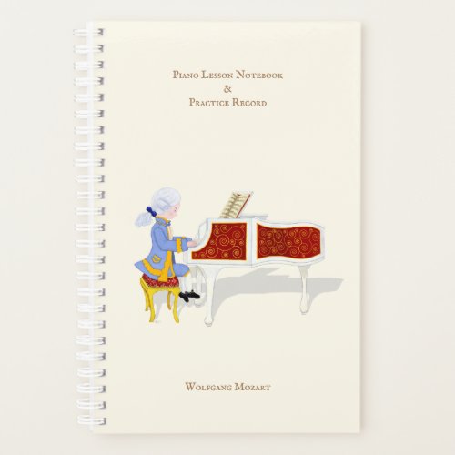 Piano Lesson  Practice Record Personalized Planner