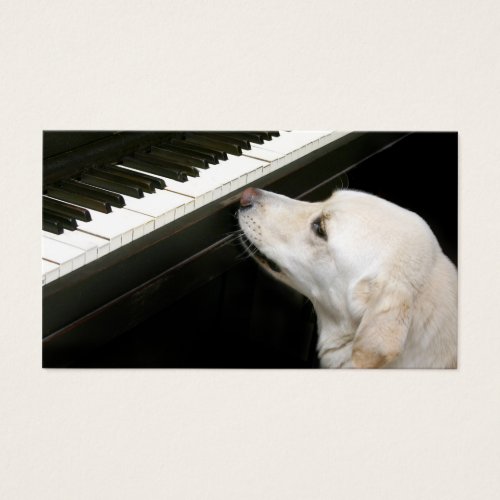Piano lessons business cards